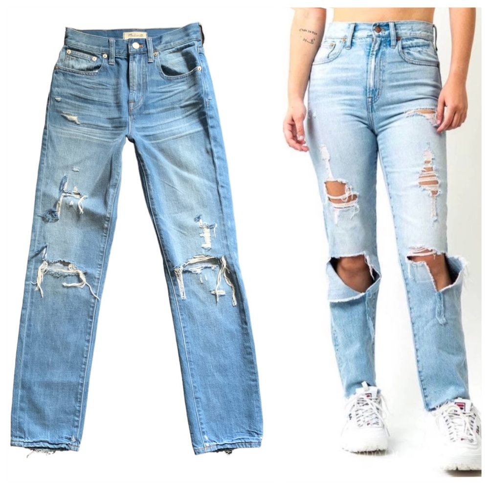 Madewell Perfect Vintage Jean Artfully Destroyed Edition